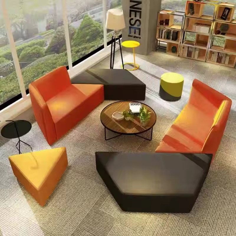 Sofa Nordic Style Office Sofa Simple Reception Leisure Creative Fashion Shopping Mall With Special Shaped Sofa