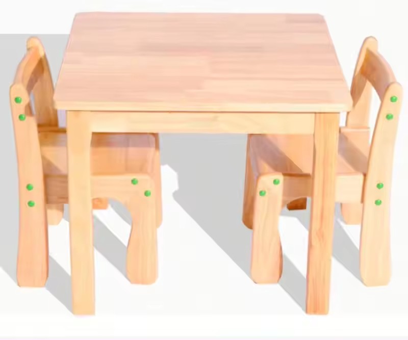 Solid Wood Kindergarten Tables And Chairs Set Desks And Chairs Baby Desks Children’s Study Desks