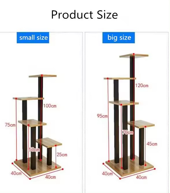 Home Decor Living Room Plant Stand Modern Wooden Multi Layer Flower Rack Shelf