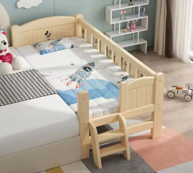 Solid Wood Environmental Protection Children’s Bed Boy Single Bed Girl Princess Bed