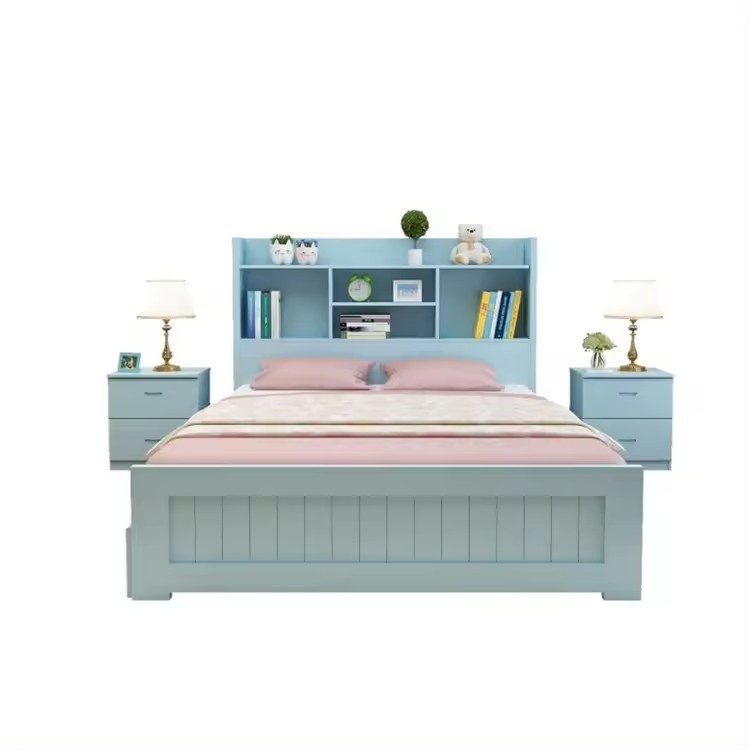 Solid Wood Children’s Bed Multi-function Single Bed 1.5 M Princess Bed