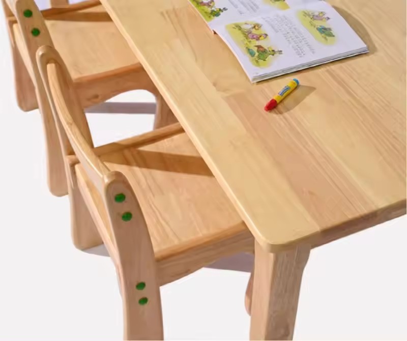 Solid Wood Kindergarten Tables And Chairs Set Desks And Chairs Baby Desks Children’s Study Desks