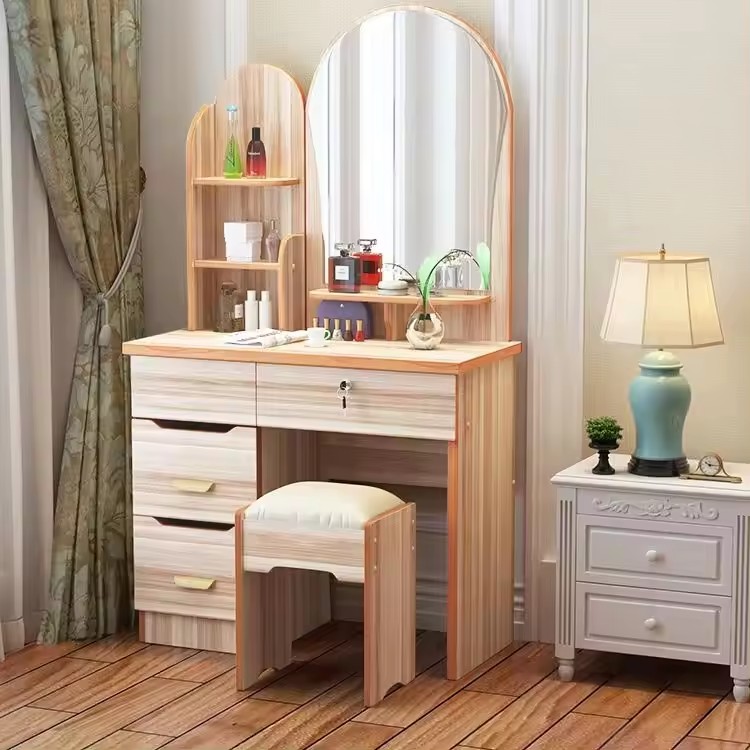 Simple Modern Design Net Red Dressing Makeup Table Dresser With Mirror