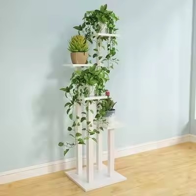 Home Decor Living Room Plant Stand Modern Wooden Multi Layer Flower Rack Shelf