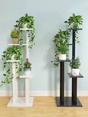 Home Decor Living Room Plant Stand Modern Wooden Multi Layer Flower Rack Shelf