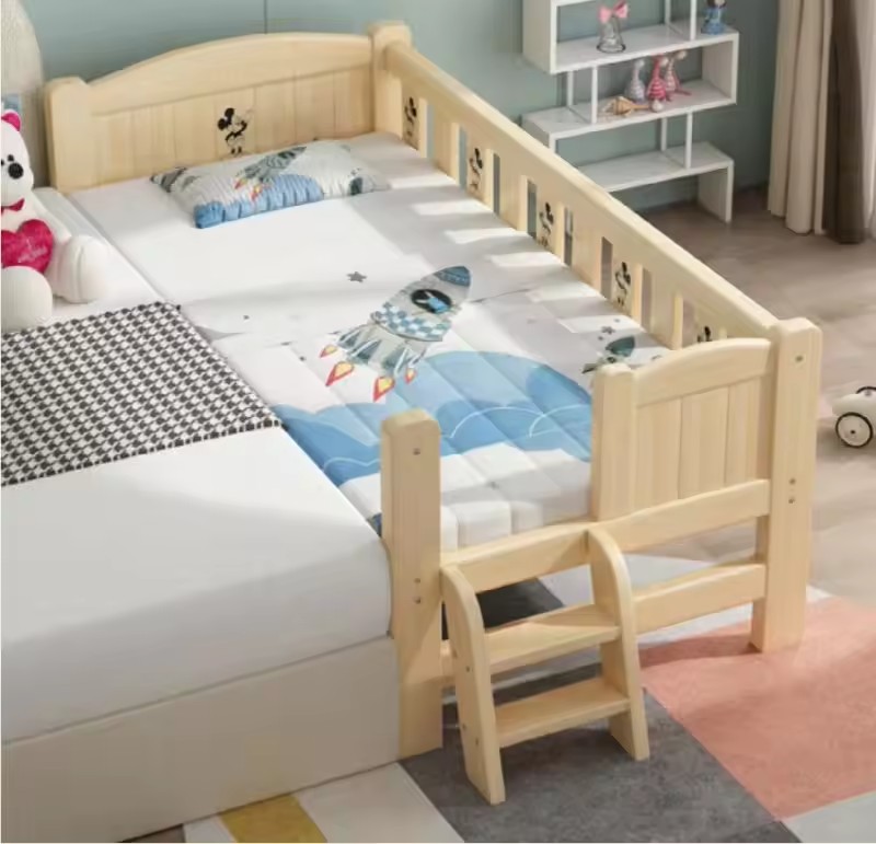 Solid Wood Environmental Protection Children’s Bed Boy Single Bed Girl Princess Bed