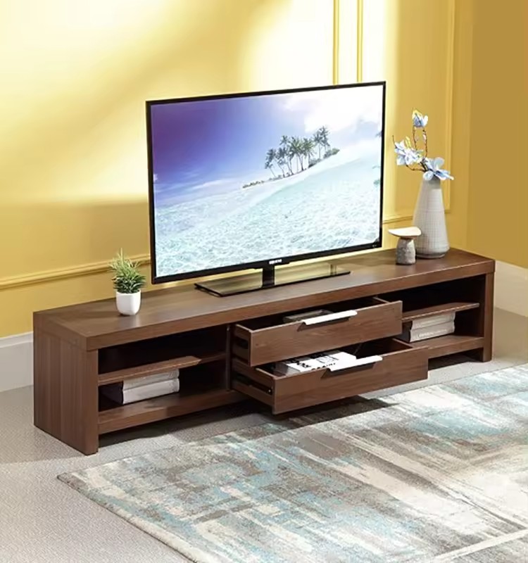 Nordic Wooden Tv Rack Cabinet Design Small Coffee Table Sofa Tv Stand