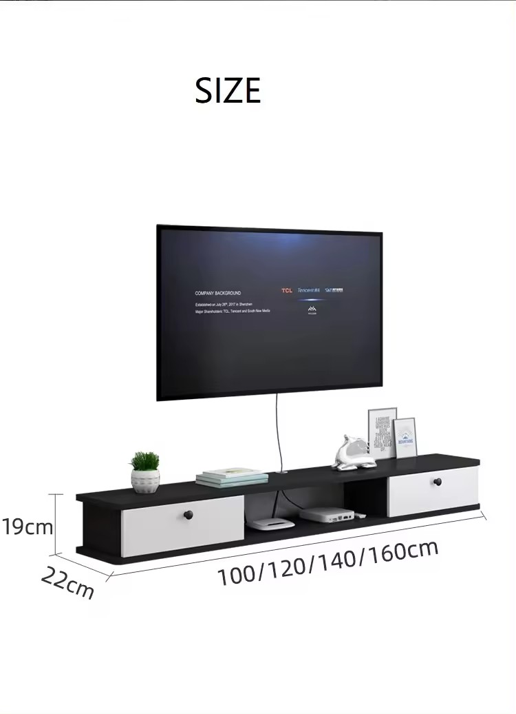 Modern Wall-mounted Tv Stand Living Room Background Wall Hanging Bedroom Storage Cabinet