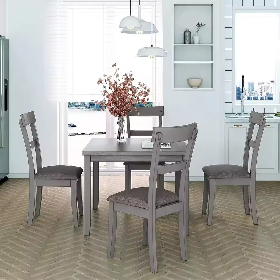 High Quality Wood Dining Table Square Table For 4 Chairs For Dining Easy To Assemble Good Standard For Dinning Room