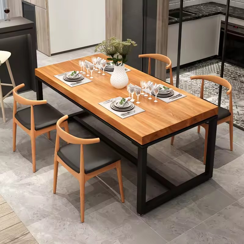 Factory Price Nordic Luxury Modern Designs Round Oval Wooden Dining Table With Chair Dinner Room Furniture Sets Gold And Small