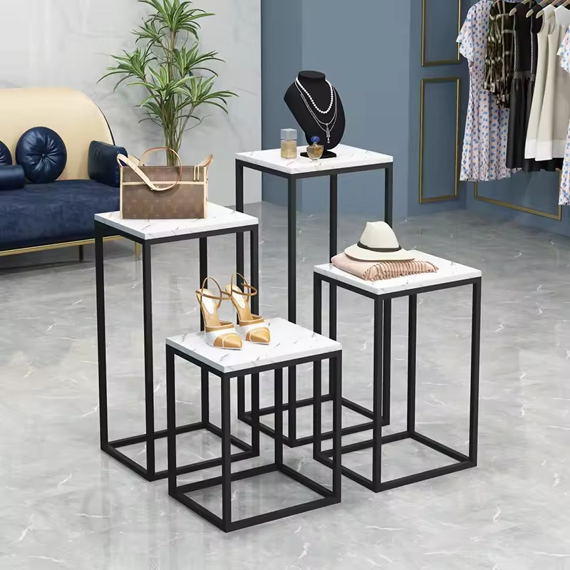 Fashion Iron Multi-layer Floor-standing Flower Shelf Shoe Store Display Racks